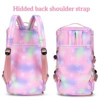 Mochila de Senderismo para Mujer Bolsa de Gimnasio y Viaje Multifuncional con Bolsillo para Zapatos Secado y Húmedo Ideal para Finde Cuero Principal - details 3