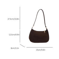 Bolso Hobo pequeño con textura roja para mujer, bandolera de un solo hombro, a la moda - details 32