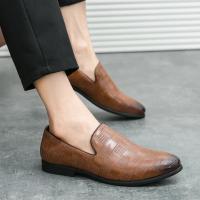 Mocasines de hombre, zapatos de vestir casuales de moda para hombre, zapatos de negocios cómodos sin cordones - details 6