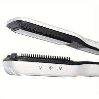 Plancha de vapor para el pelo, plancha de vapor profesional para salón, plancha de vapor iónica para alisar 2 en 1 y - details 3