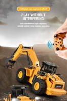 Camión volquete teledirigido de 2,4G para niños, excavadora con luces de aleación de 9 canales, excavadora con Control remoto, vehículo de ingeniería multifuncional, juguetes para niños, regalos - details 2