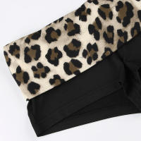 BUNO-Top corto con estampado de leopardo para mujer, camisetas de manga larga con hombros descubiertos, estética Y2K, ropa Grunge Fairycore - details 17