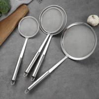Cuchara de filtro de cocina de acero inoxidable, filtro de aceite desnatado, accesorios de malla, percolador de comida frita, colador de red, nuevo - details 3