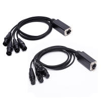 RJ45 a Audio Snake 4 canales 3 pines XLR Cable divisor de ruptura de red múltiple - details 0
