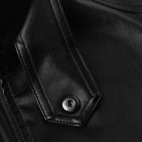 Chaqueta de cuero para hombre, chaqueta delgada de estilo Punk, los mejores regalos para el padre - details 5