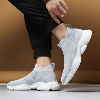 Zapatillas de deporte informales sin cordones para hombre, zapatos transpirables para caminar, ligeros, talla grande, color negro - details 19