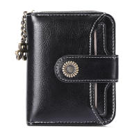 Billetera de mujer de cuero, función RFID corta para mujer, mini billetera cero, paquete de tarjeta de crédito - details 2