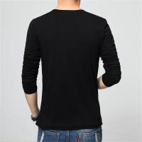 Camiseta de Hombre CASUMANL Talla EU Camiseta de Moda Otoño Manga Larga Cuello Henry de Algodón Ajustada para Hombre - details 8