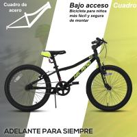 Bicicletas Infantiles para Niños y Niñas 20 Pulgadas 1 Velocidad, Bicicletas con Horquilla de Suspensión y Freno en V, Rosa/Negro/Verde Menta/Azul - details 25