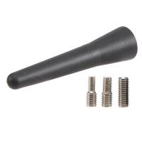 Antena universal para automóvil, antena corta pequeña para automóvil de 6,5 cm (2,5 pulgadas), accesorios para mini radio para automóvil, entradas FM/AM M5 M6, negro - details 7