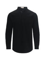 Camisas Polo de Algodón Lino para Hombres Cuello Henley Ligero Colores Sólidos - details 20