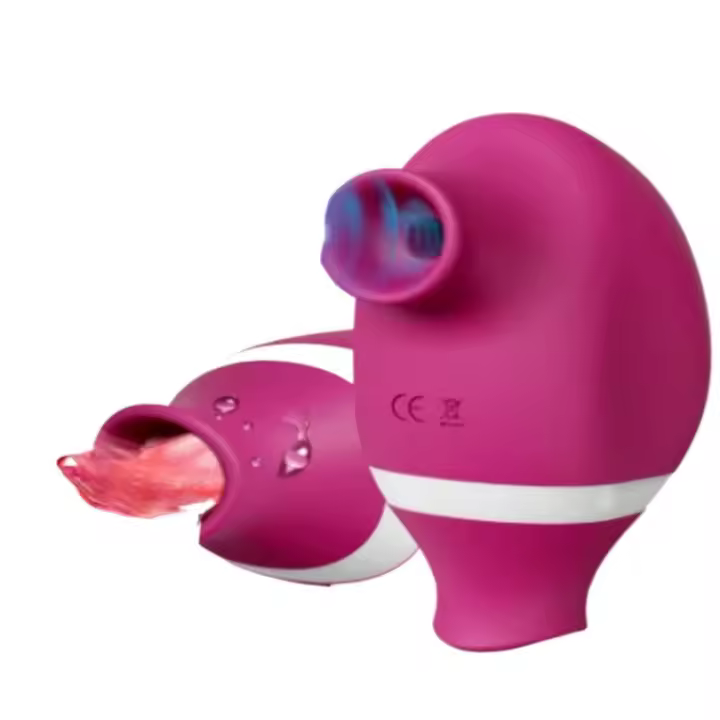Consolador de pene potente vibrador de clítoris vaginal chupando y lamiendo estimulación dual masajeador femenino juguete sexual para adultos - 1