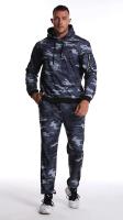 Conjunto Deportivo de Dos Piezas para Hombres Sudadera Táctica de Capucha y Pantalones de Fitness Cálido y Transpirable Estilo Casual de Jogging - details 0