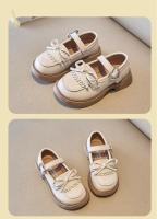 Zapatos de cuero para niña, mocasines informales de estilo británico para estudiantes, zapatos de princesa con encaje hueco, 2024 - details 11