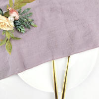 Juego de 6 servilletas de tela de costura de terracota, venta al por mayor de fábrica de algodón, servilletas de tela, toallas de mesa de gasa, decoración de boda, Pascua - details 20