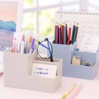 Contenedor de papelería, estuche de cosméticos, estante de maquillaje, utensilios de oficina, portalápices, organizador de escritorio - details 0
