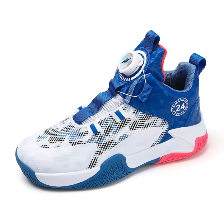 Zapatillas de baloncesto para niños Zapatillas con botón giratorio para niños Zapatillas para niños - 1