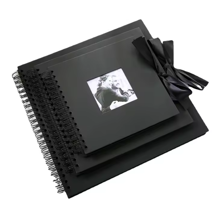 Álbum de Fotos Personalizable con Ventana de Visualización, Libro de Recuerdos Ideal para Familia y Bodas - 1