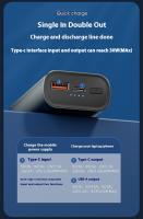 PowerBank (batería externa) 10000mAh PD30W carga rápida adecuada tipo C * 1 + USB * 1 funda de aleación de aluminio - details 9