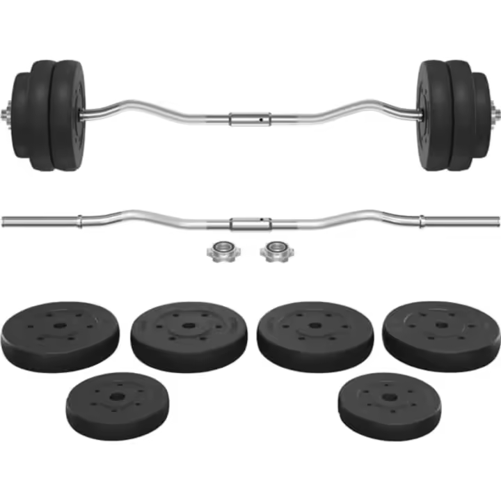 Juego de Mancuernas de 30/25/20kg de Hierro con Placas de 2,5 kg/5 kg para Bodybulding/Mancuernas/brazadas/Sentadillas - 1