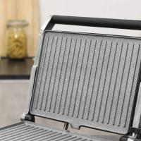 Parrilla Eléctrica de Piedra Revestida Placas Extraíbles y Reversibles, Apertura de 180ª, Superficie Amplia 2200 W, Acero Inoxidable - details 22