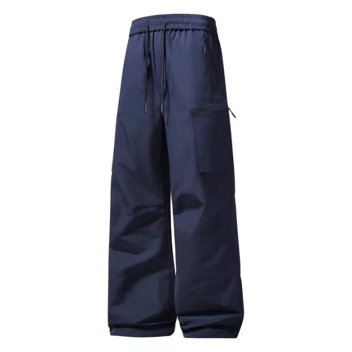 Pantalones de Sudor con Múltiples Bolsillos para Hombres Comodidad y Estilo Básico, Material de Poliéster, Lavado en Máquina, Deporte Casual - 1