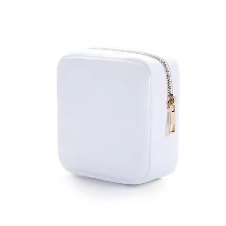Mini Bolsa de Maquillaje de Nylon Bolsa de Almacenamiento de Cosméticos Impermeable con Cremallera - 1
