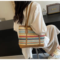 Bolso Grande de Paja Tejido Bolso de Playa de Vacaciones Casual para Mujeres - details 4