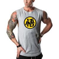 Camiseta sin mangas de algodón Muscleguys con logotipo de anime japonés para hombres algodón lavado en máquina para primavera/verano - details 6