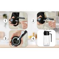 Botella dispensadora de aceite de oliva 2 en 1, pulverizador de aceite de plástico de 500ml, tanque de pulverización de aceite de cocina, barbacoa, hornear, picnic, herramientas de cocina para el hogar, 1-2uds. - details 8