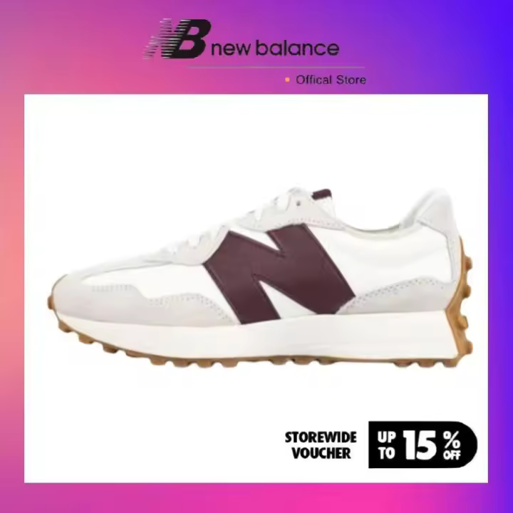 NB327 Rojo para hombres y mujeres Retro Casual Running Shoes Zapatillas WS327KA apliques LETEN - 1