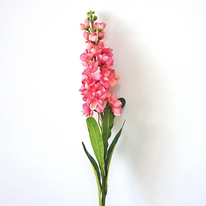 Rama de seda de jacinto artificial, rama de flor violeta grande de 80cm para novia - 1