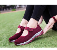 Zapatos Deportivos informales de malla tejida para mujer, zapatillas profesionales antideslizantes para correr, zapatos ligeros y cómodos para mamá, Verano - details 19