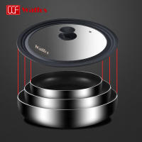 Tapa de Olla Walfos Multifuncional de Vidrio Templado a Prueba de Explosiones con Borde de Silicona Accesorios de Cocina Material de Acero Inoxidable Hecho en China - details 2