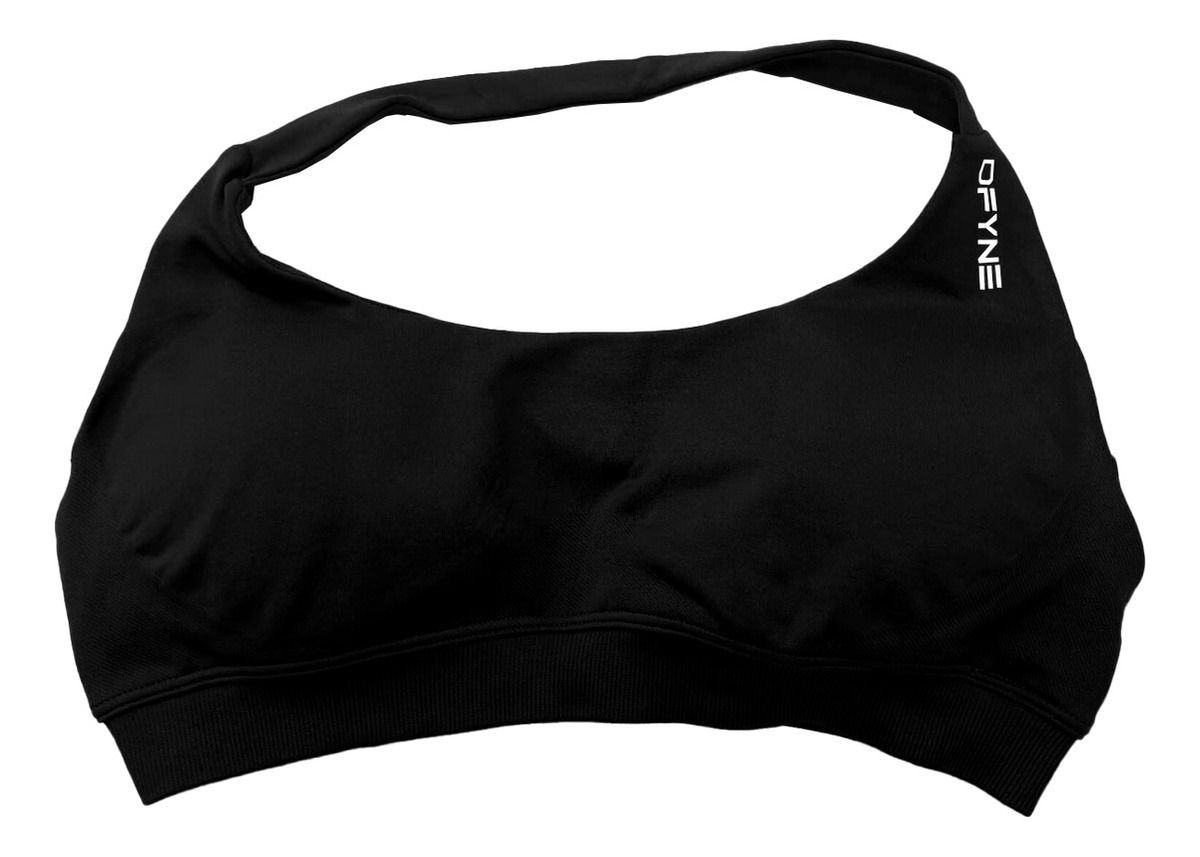 Sujetador Deportivo Dfyne Impact para Mujer, Soporte Alto, Sin Costuras, Tipo Halter