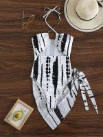 Conjunto de traje de baño de una pieza para mujer, traje de baño Sexy de 2 piezas, push, natación de verano, ropa de playa Monokini, 2024 - details 2
