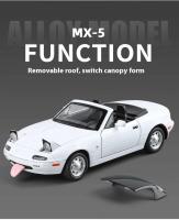Mazda MX5 Miniatura Modelo de Coche de Aleación Diecast 1:24 Sonido y Luz Puertas Abiertas - details 9