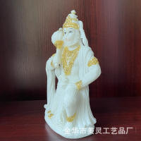 Estatua de Buda indio, rey, mono, artesanía de resina, adorno de estatua de Hanuman - details 4