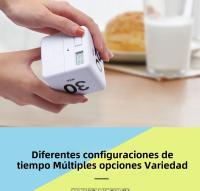 El cubo de Rubik temporizador estudiantes especial aprender hacer niños escribir deberes cocina flip tiempo recordatorio cuenta atrás temporizador - details 4
