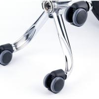 Trabajo Acolchado con Ruedas Tapizado en Cuero de Imitación Altura Ajustable (Negro) - details 1