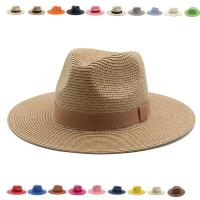 Para Mujer Sombreros De Sol cinta banda hombres paja verano Formal Fiesta al aire libre Picnic sombrero De cubo Sombreros De Mujer - details 0