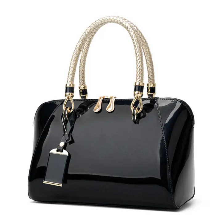 Nuevo bolso de mujer brilliant De Charol Bolso de mujer Bolso de hombre de moda - 1