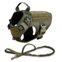 Collar grande, juego de arnés y correa para perros, chaleco para mascotas, arneses tácticos de pastor alemán para perros pequeños - details 7