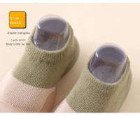 Calcetines de bebé a juego de colores para niños, zapatos bonitos para niños, muñeca de suela suave, zapatillas de piso para niños, bebés, niñas, primeros caminantes - details 7