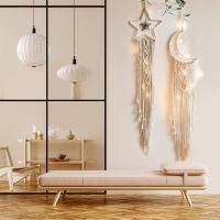 Colgante de Pared Macramé Atrapasueños Tejido a Mano Decoración Boho para el Hogar Artesanal - details 0
