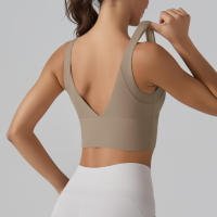 Hmidou-Sujetador deportivo para mujer, ropa interior Sexy de realce para Yoga, correr, gimnasio, Tops de Fitness, camiseta sin mangas de verano - details 32