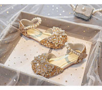 Zapatos de princesa de cristal plano para niños, modelo de anfitrión de escenario de actuación, compañero de clase de pasarela - details 17