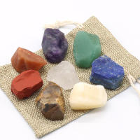 Bolas redondas de piedra áspera de cristal de 7 Chakras, juego de caja de regalo, Reiki, energía curativa, piedras preciosas, meditación, Mineral, coleccionables, decoración del hogar - details 4