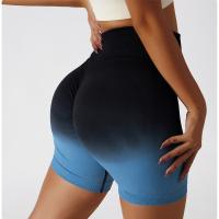 Pantalones Cortos Deportivos De Cintura Ancha Y Color Degradado - details 15