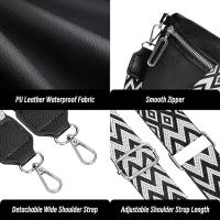 Riñonera de Piel Negra para Mujer, Bolso de Moda, Pequeño,Adecuado para Viajes de Uso Diario, Negro - details 0